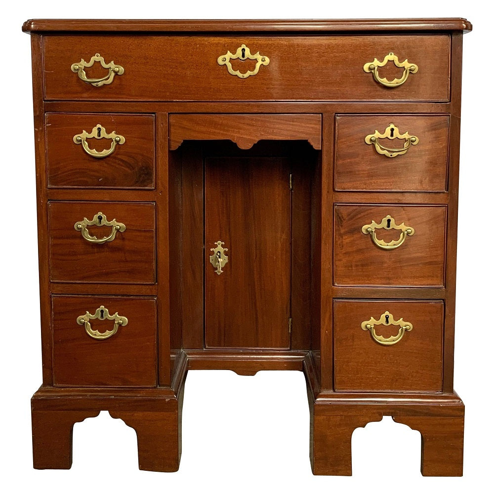 Mid-19th Century Georgian Style Mahogany Knee Hole Desk