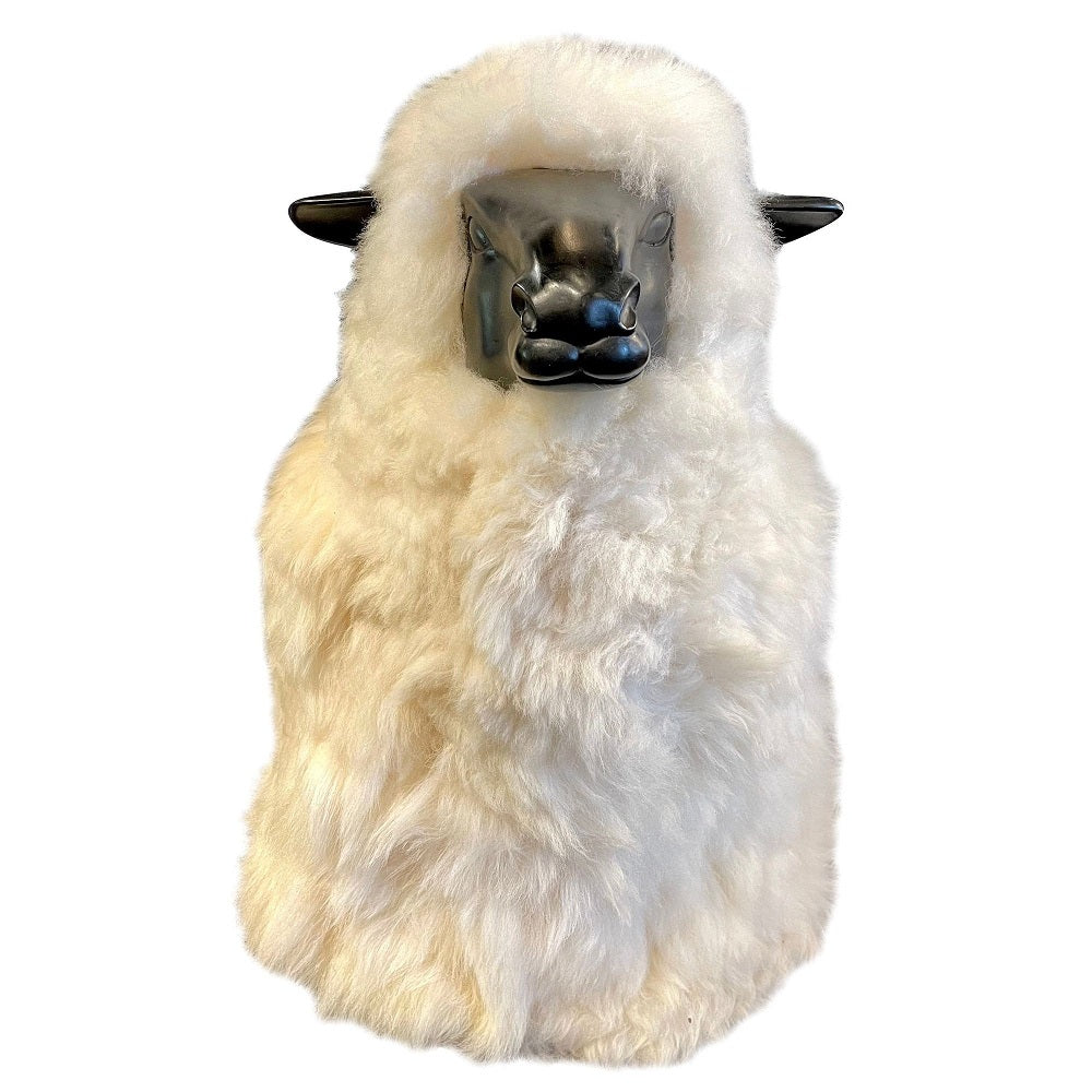 Modern François-Xavier Lalanne Style Large Wool / Resin Sheep