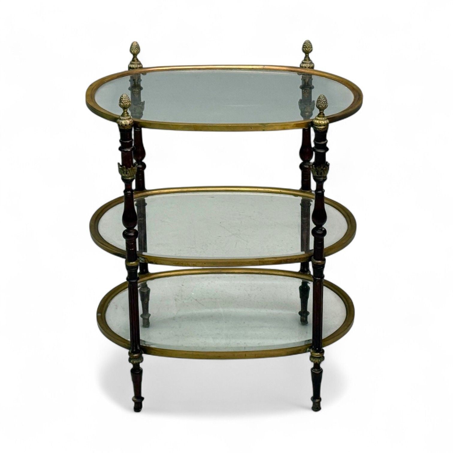 Maison Baguès Style, Hollywood Regency, Bronze, Small Étagère, France, 1940s