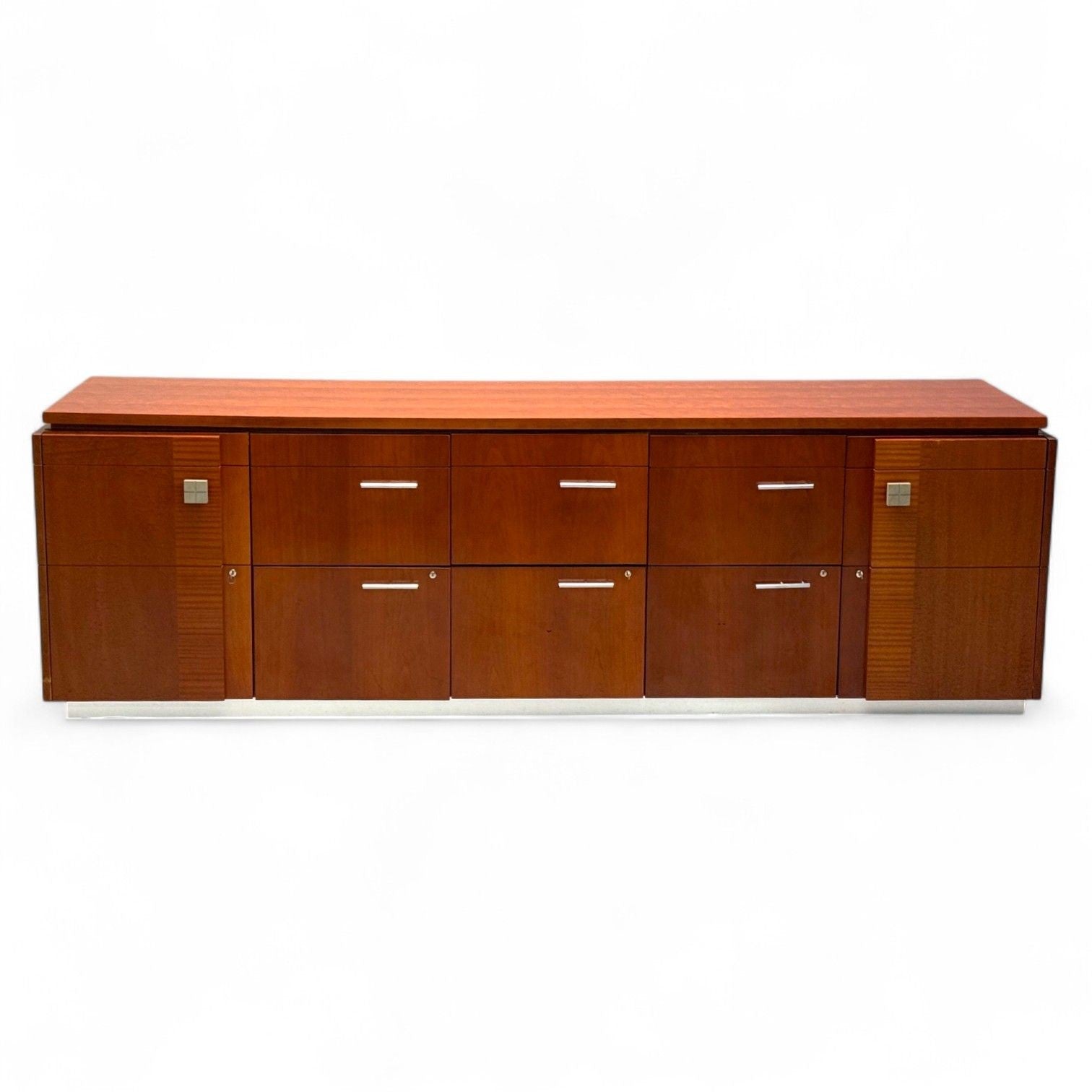 Steelcase, Cherrywood, Steel, Sideboard, USA, 2000s