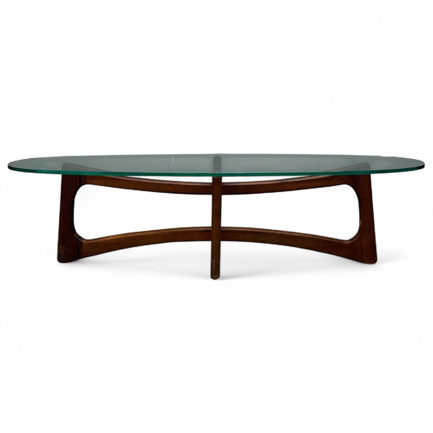 Adrian Pearsall, Walnut, Glass, Coffee Table, United States, 1960s