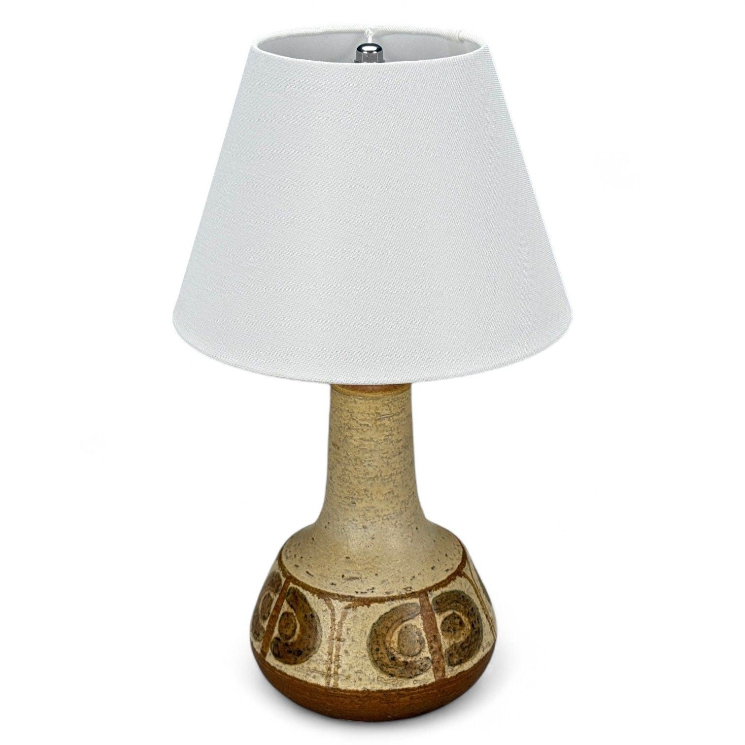 Svend Aage Jensen, Søholm, Beige Ceramic, Table Lamp, Denmark, 1970s