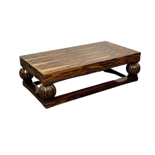 Émile-Jacques Ruhlmann French Art Deco Style Rectangular Coffee Table, Macassar