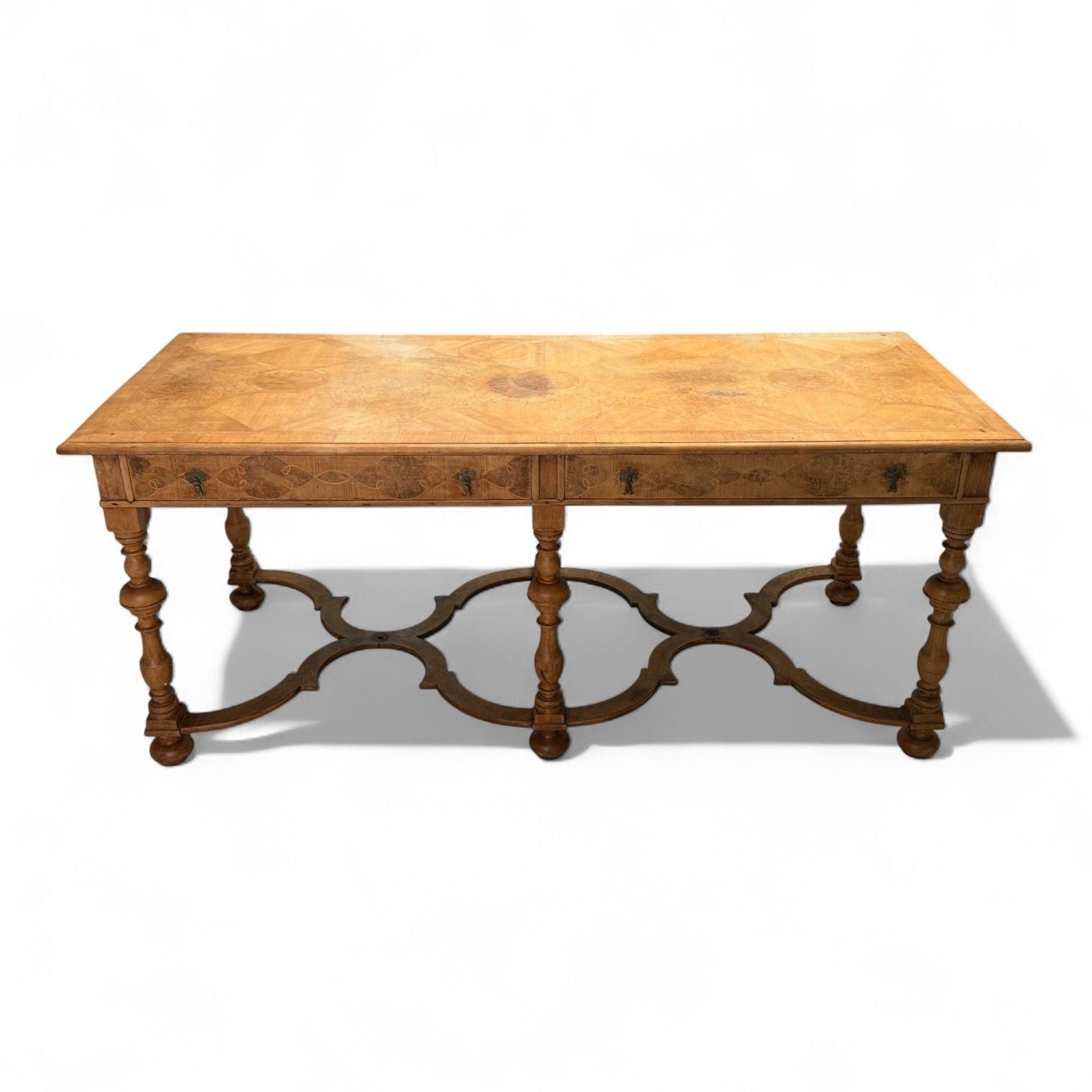 Gustavian, Bleached Wood, Barley Twist Table, Europe, 18th/19th c.