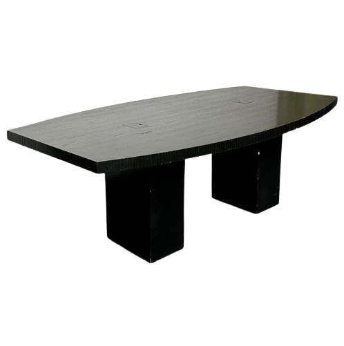 Mid-Century Modern Large Writing Table / Executive Desk, Pace, Ebony,