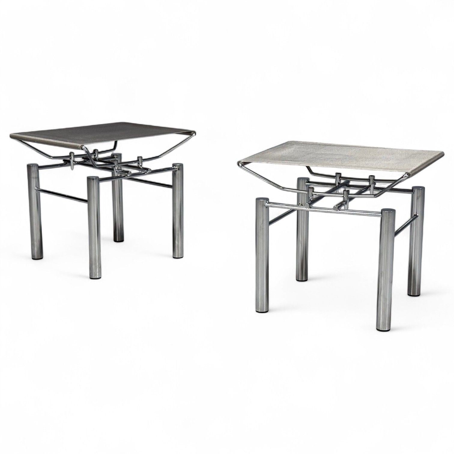 Hans Ullrich Bitsch, Chrome Plated Steel, Aluminum, Stools, Germany, 1980s