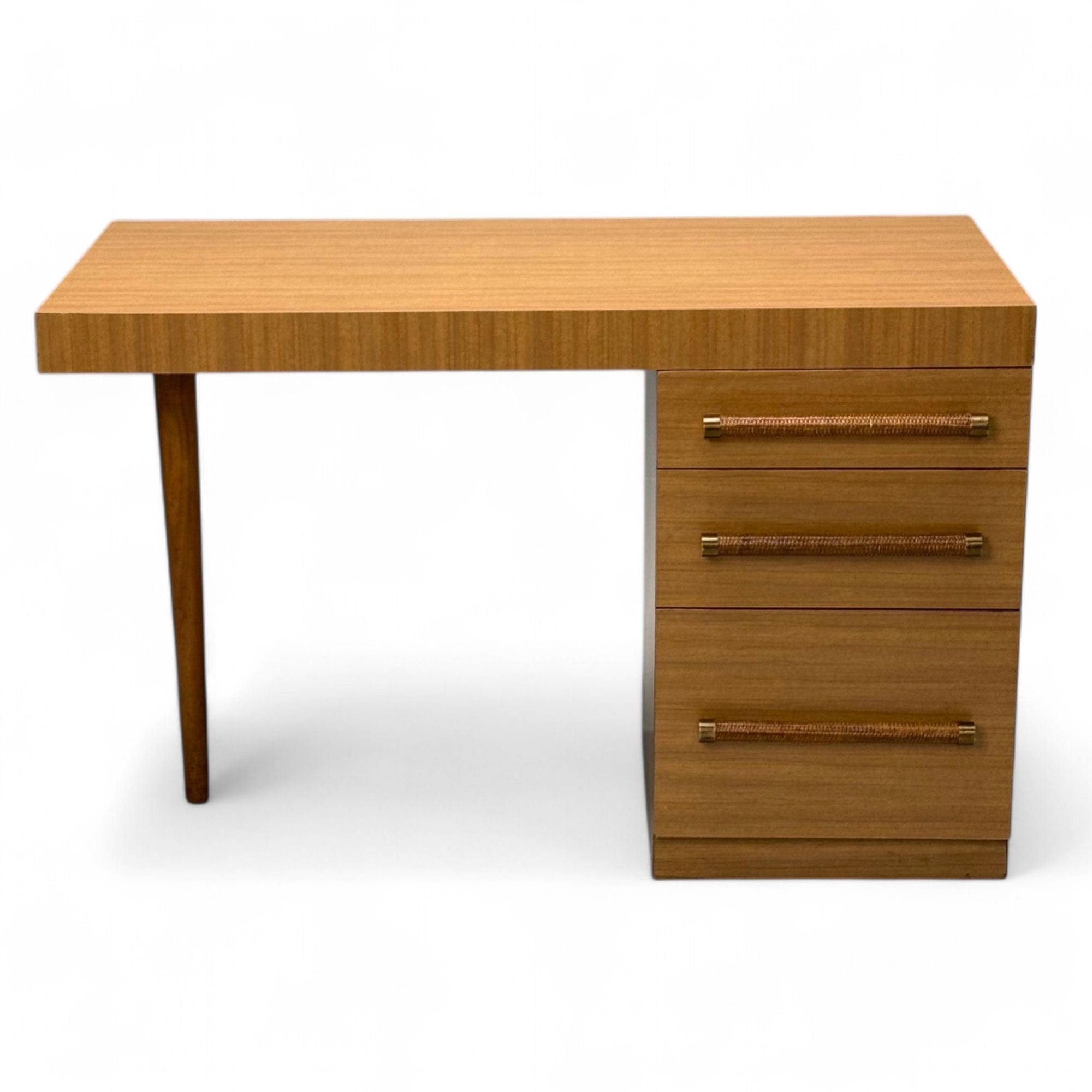 T.H. Robsjohn-Gibbings, Widdicomb, Mid-Century Modern, Desk, Cane, 1960s