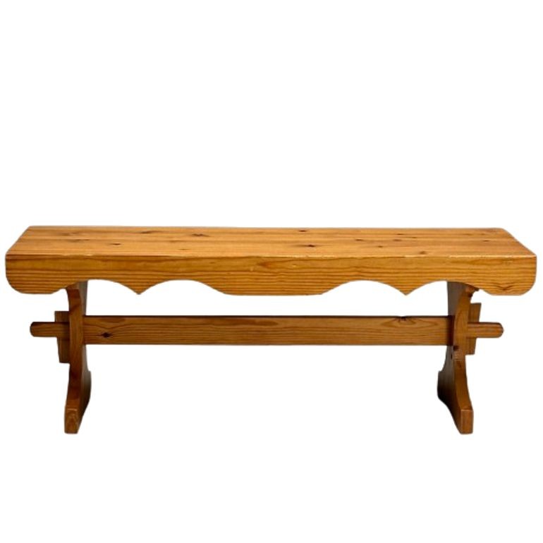 GP, Swedish Mid-Century Modern, Bench, Pine, Sweden, 1978