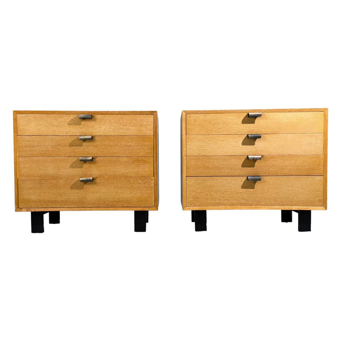George Nelson, Cabinets, Birch, Stainless Steel, USA c. 1955