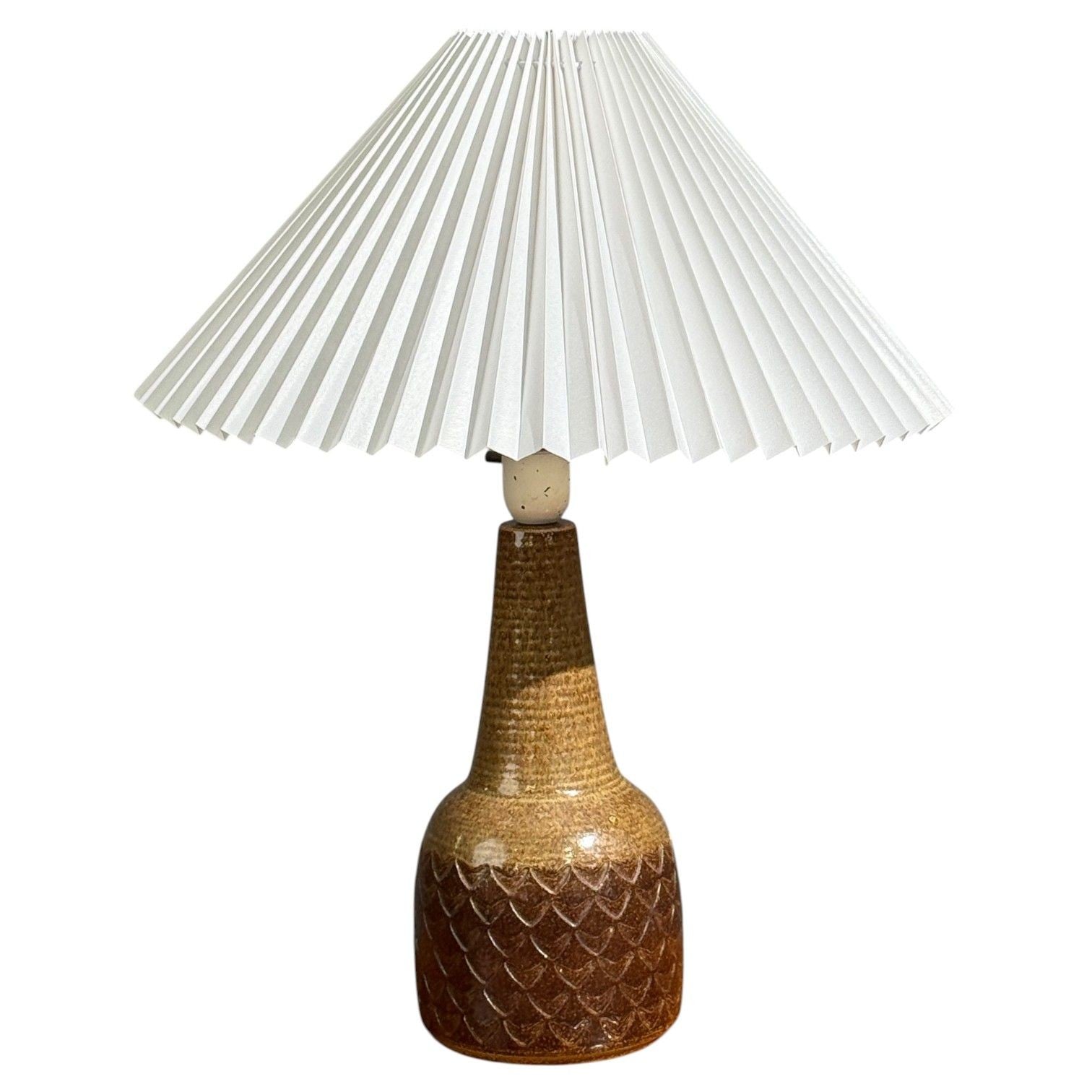 Søholm Stentøj, Table Lamp, Brown Glazed Ceramic, Denmark, 1970s