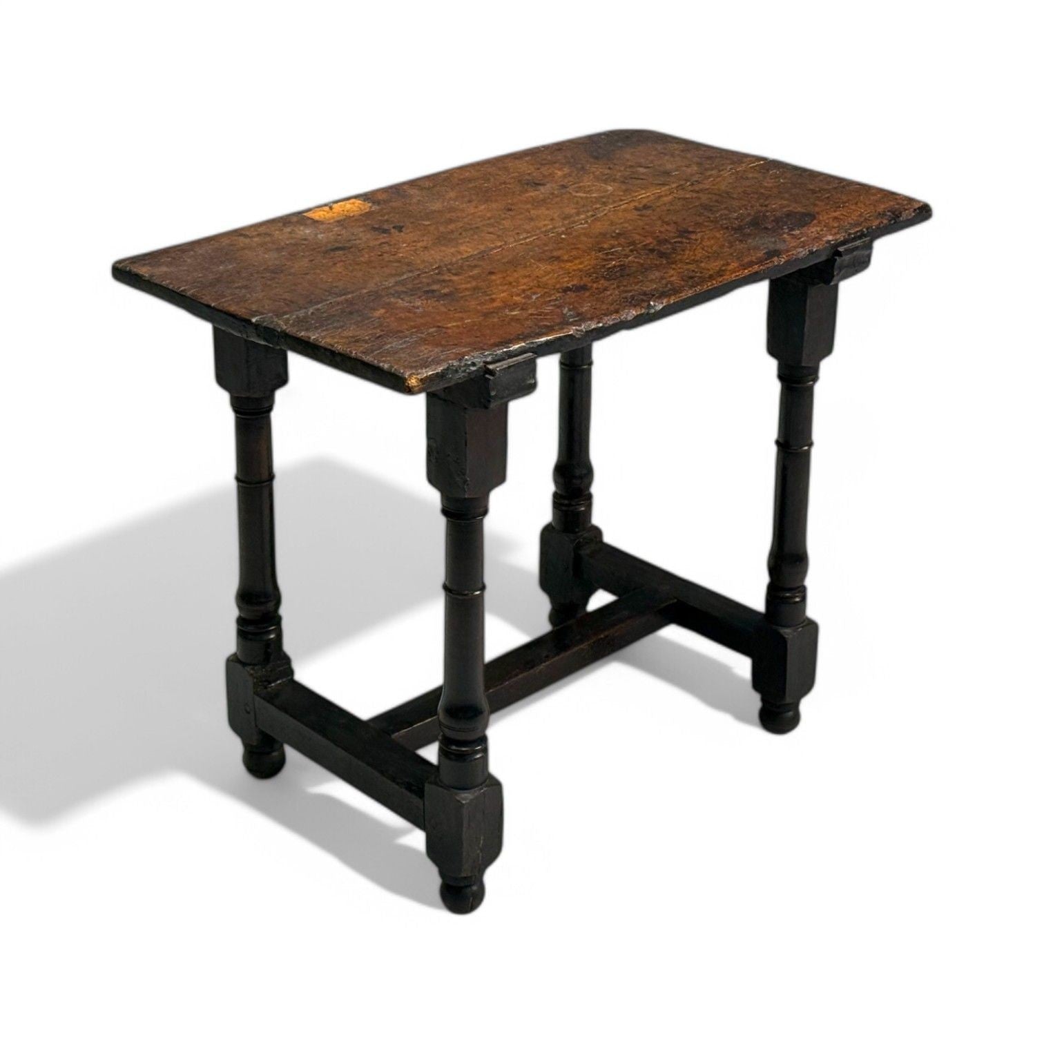 Baroque, Continental, Oak, Rustic Side Table, 17th C.