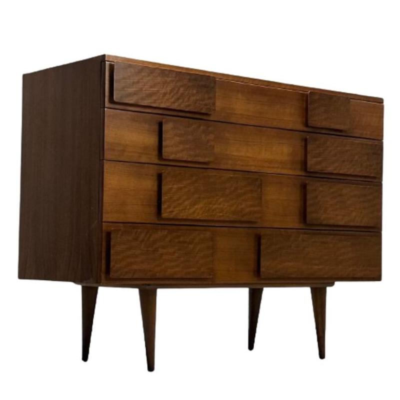 Gio Ponti, Singer & Sons, Italian Mid-Century Modern, Cabinet, Walnut, Labeled