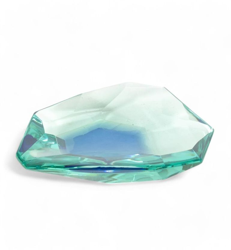 Max Ingrand, Fontana Arte, Mid-Century Modern, Ashtray, Cut Crystal, 1960s