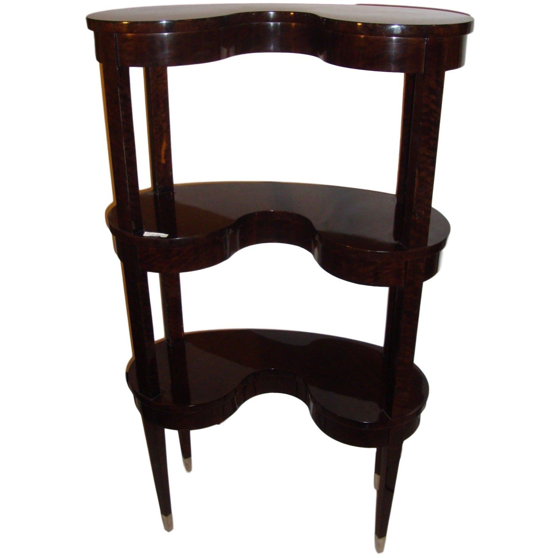 Jonathan Charles Kidney Shaped Three-Tier Etagere