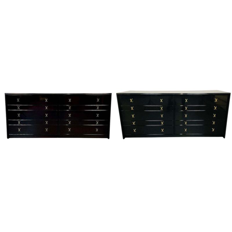 Compatible Pair Mid-Century Modern Dressers, Chests by Paul Frankl, John Stuart
