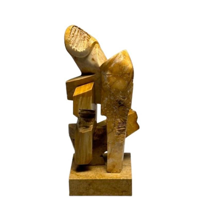 Mid-Century Modern Abstract Marble Sculpture / Statue, Signed and Dated, 1983