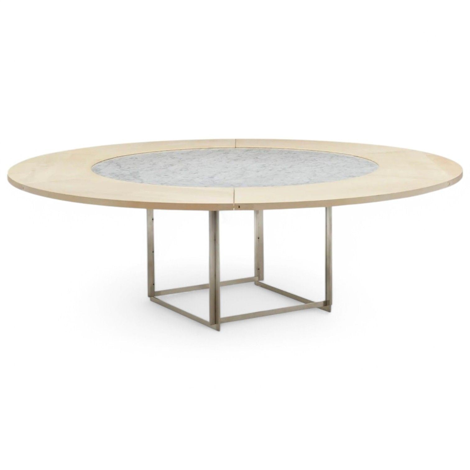 Poul Kjaerholm, Fritz Hansen, Marble, Maple, Steel, PK-54 Dining Table, 2011