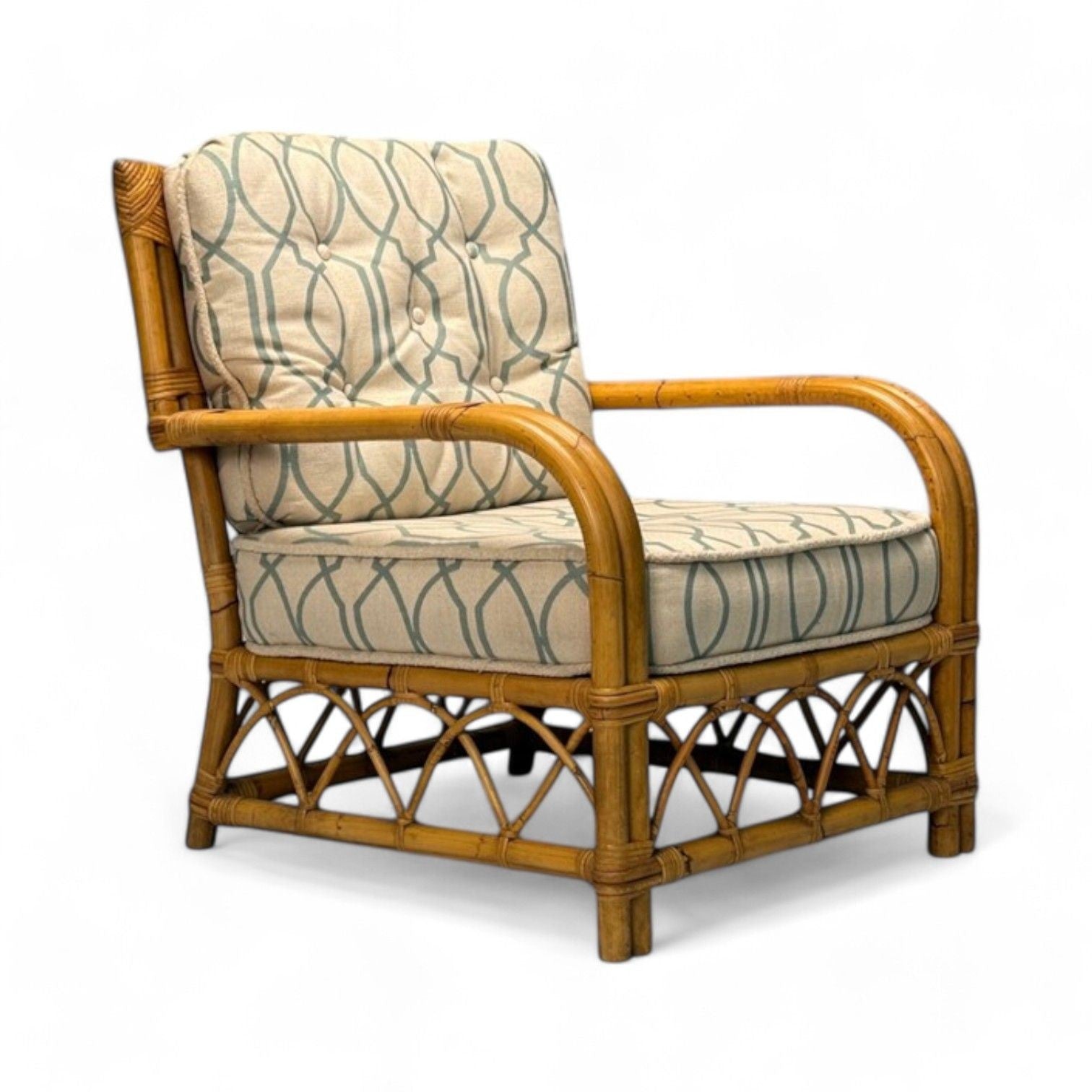 Bielecky Brothers, Modern, Single Lounge Chair, Cane, Bamboo, USA, 21st C.
