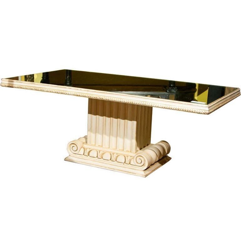 Grosfeld House Style Glass Top Coffee Table