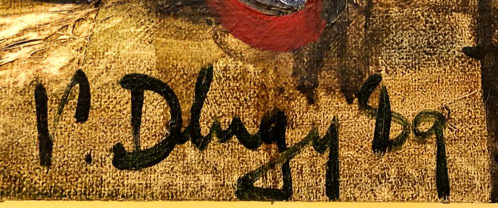 Vitaly Dlugy White Chair, 1989 Oil on Canvas