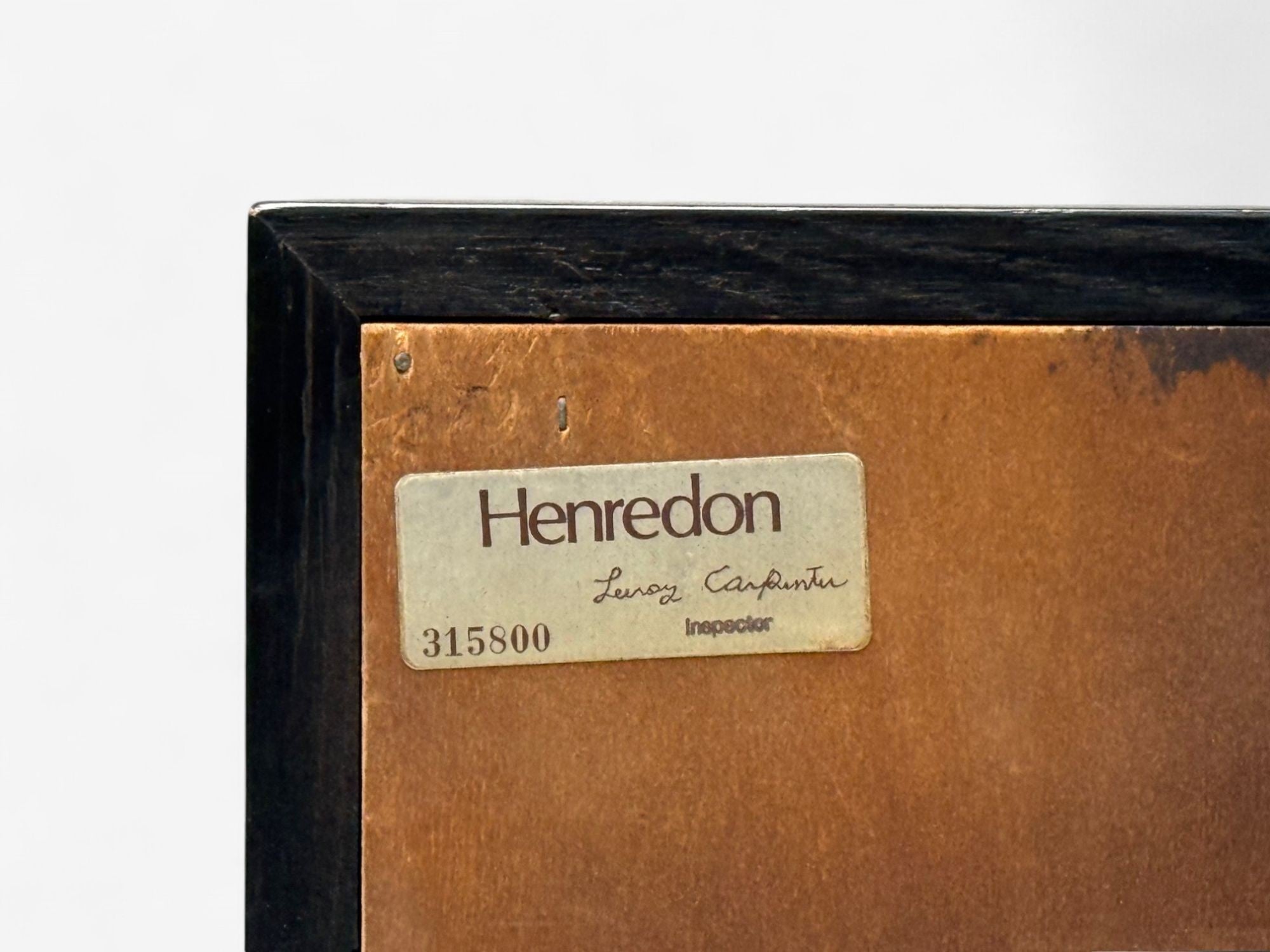 Henredon, Mid-Century Modern, Black Lacquer, Campaign Nightstands, 1960s