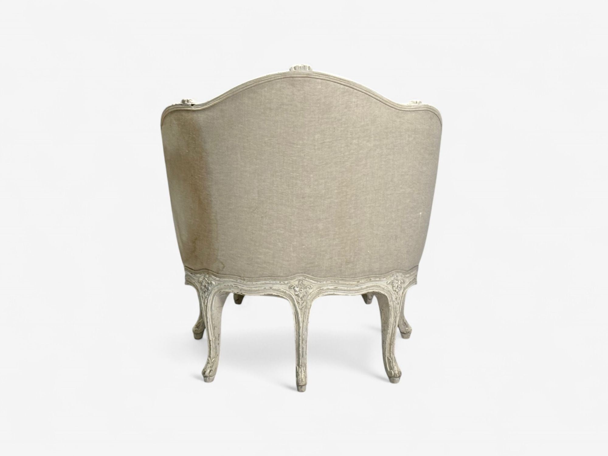 Gustavian, Distressed White Paint, Linen, Swedish Daybed, Sweden, 20th c.