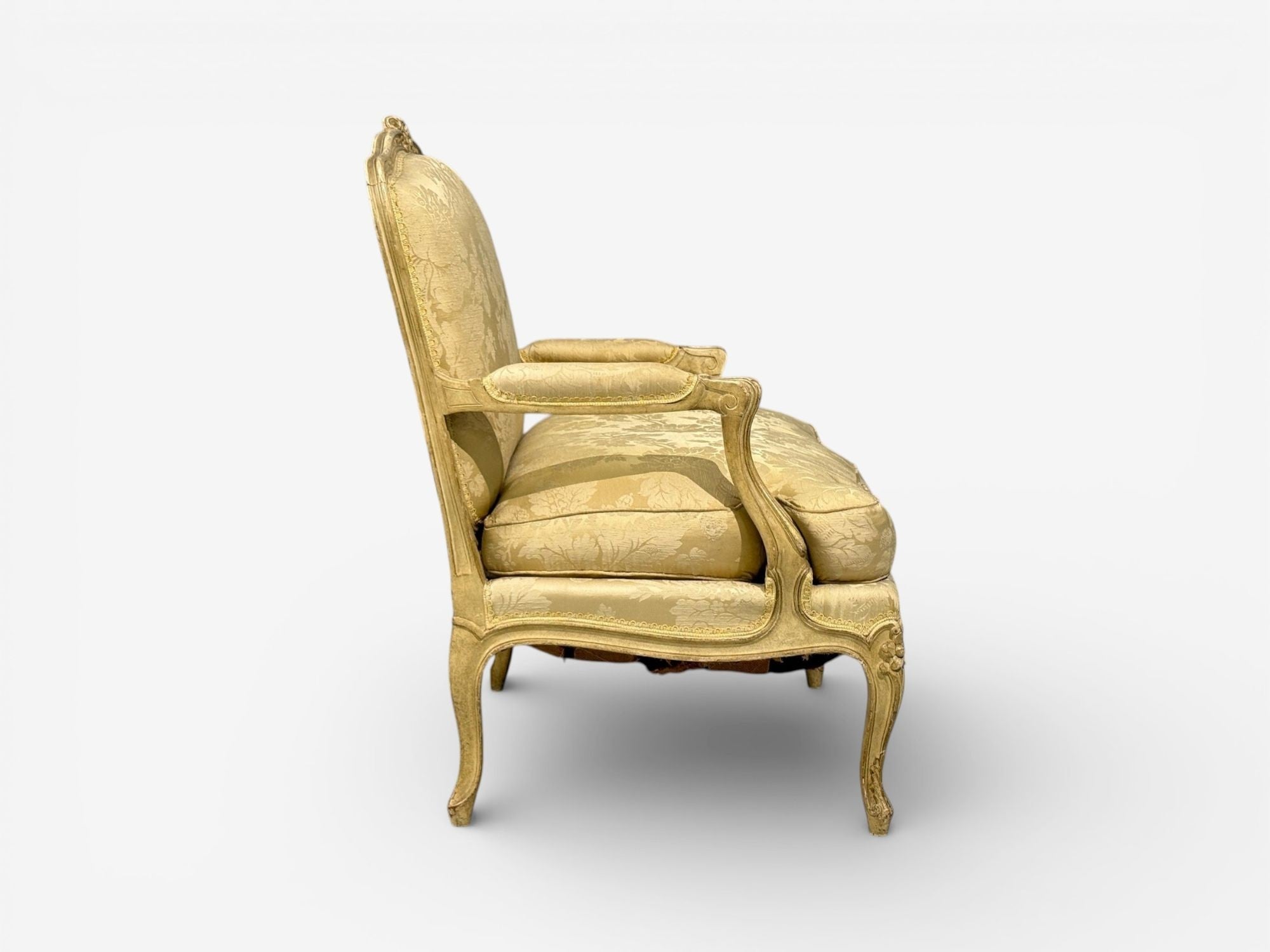 Maison Jansen, Louis XVI Armchairs, Giltwood, Fabric, France, 20th c.