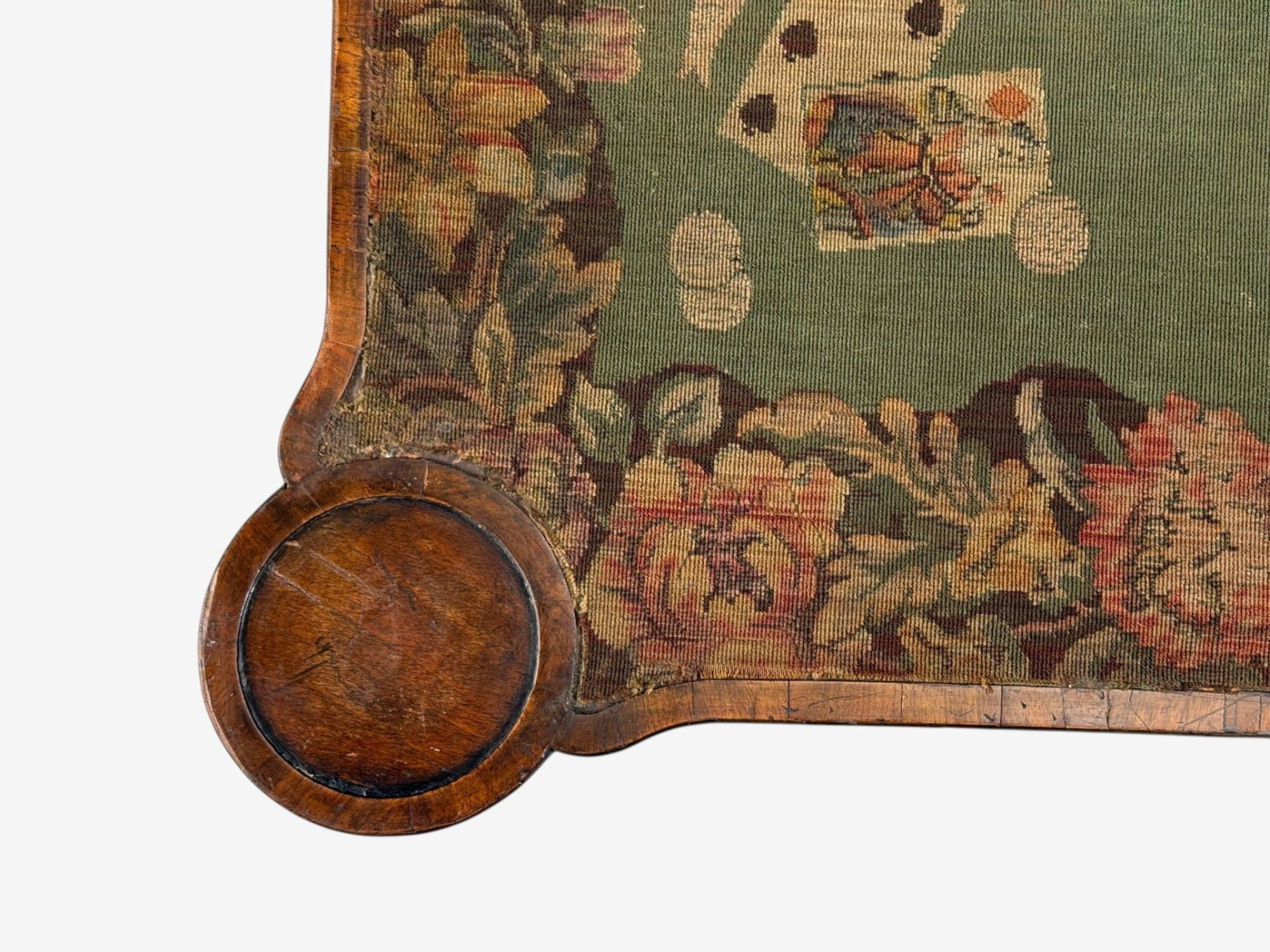 Georgian, Card or Game Tables, A Pair, Tapestry, Mahogany, 18th Century