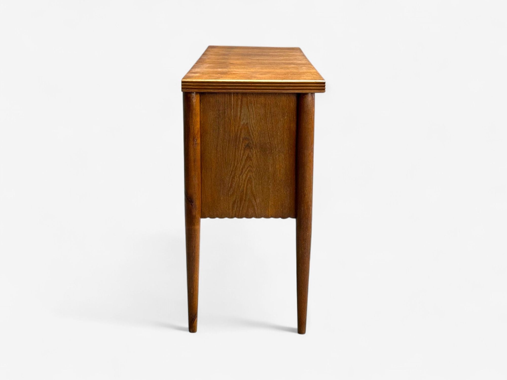 Paolo Buffa attr., Italian Modern, Oak, Brass, Sideboard, Italy, 1950s