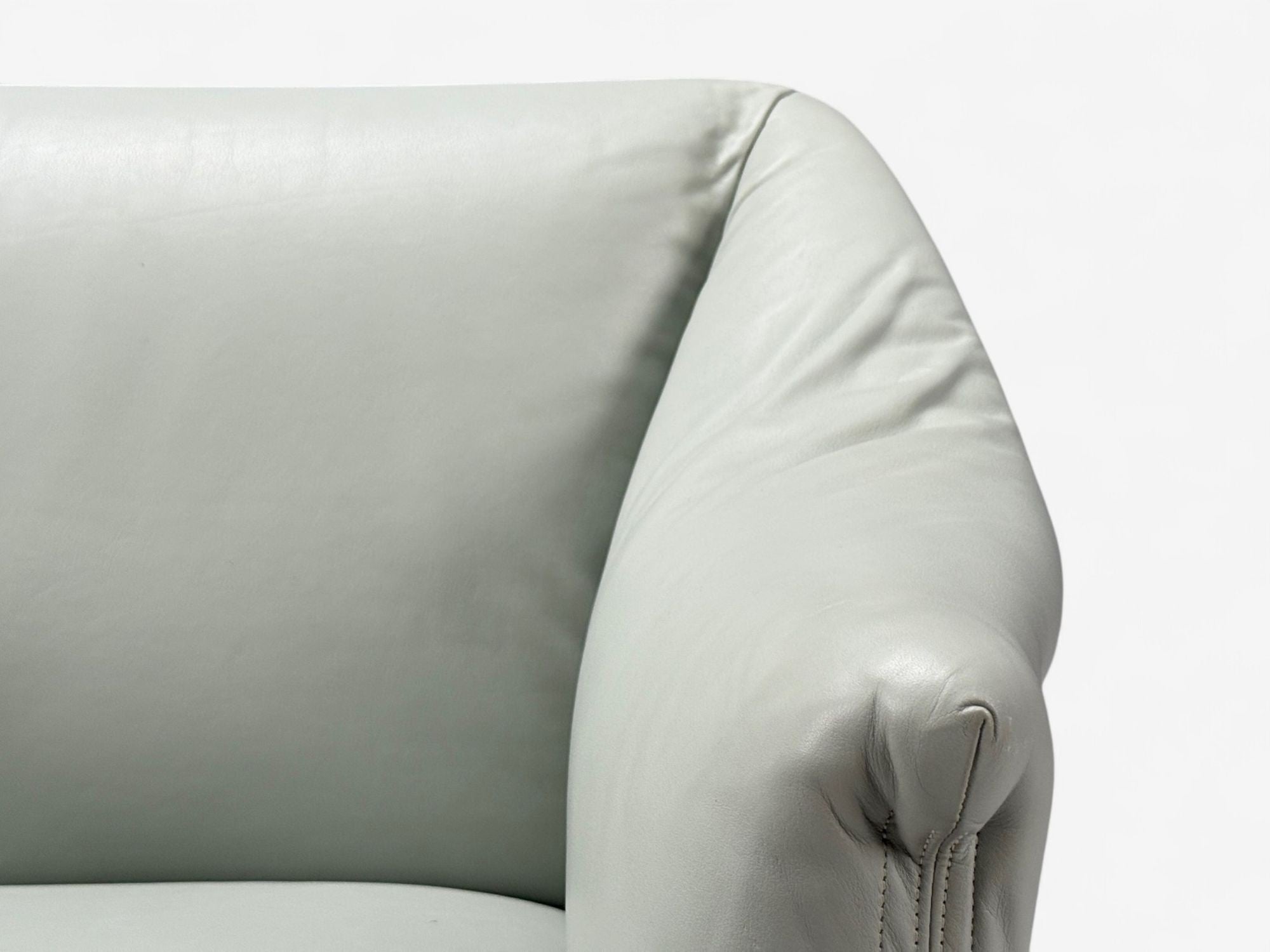 Mario Bellini, Italian Modern, Leather, Four Model 684 Armchairs, Italy, 1980s