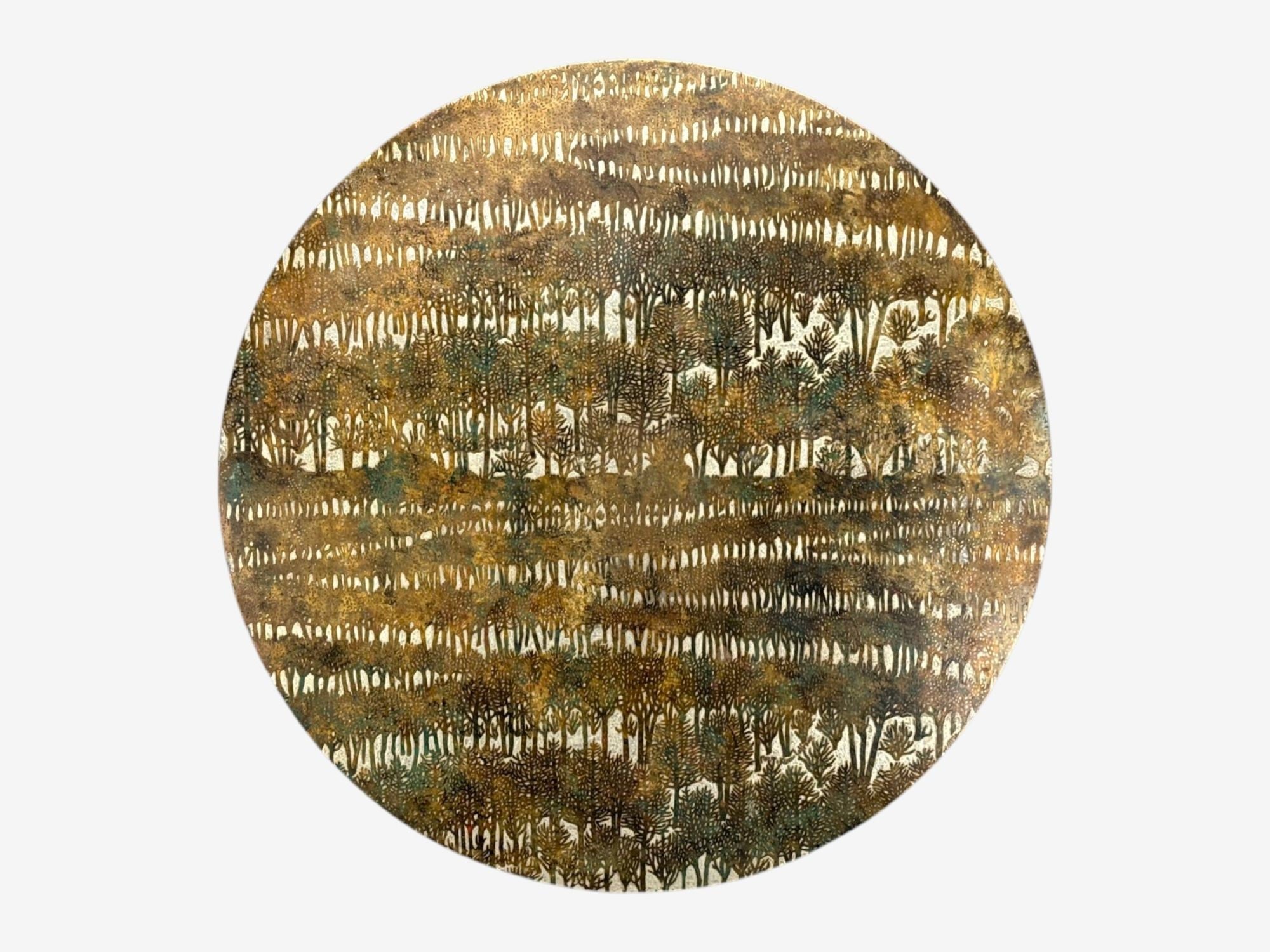 Philip & Kelvin LaVerne, Bronze, Eternal Forest Coffee Table, USA, 1960s