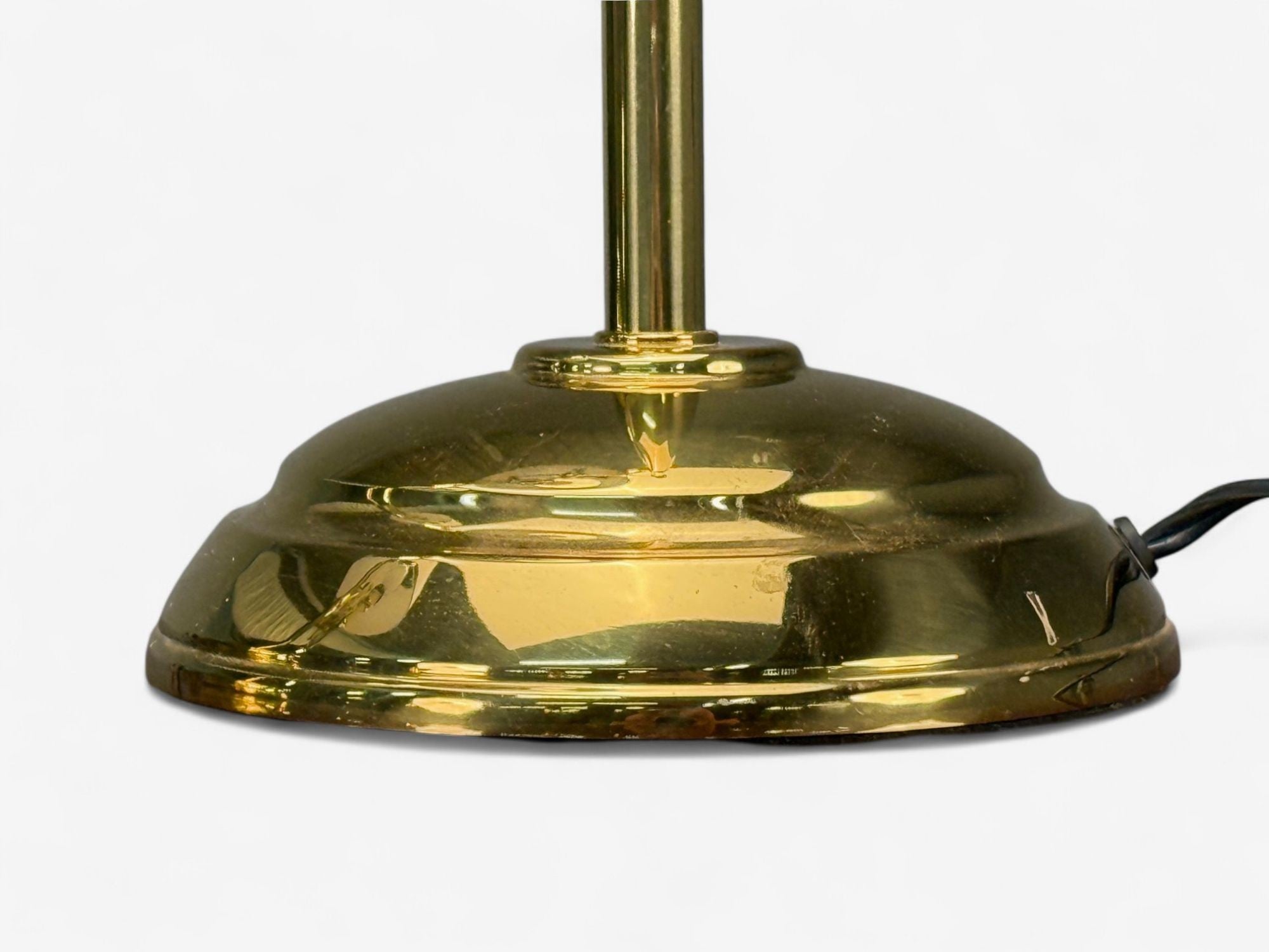American Modern, Polished Brass, Adjustable Table Lamps, USA, 1980s