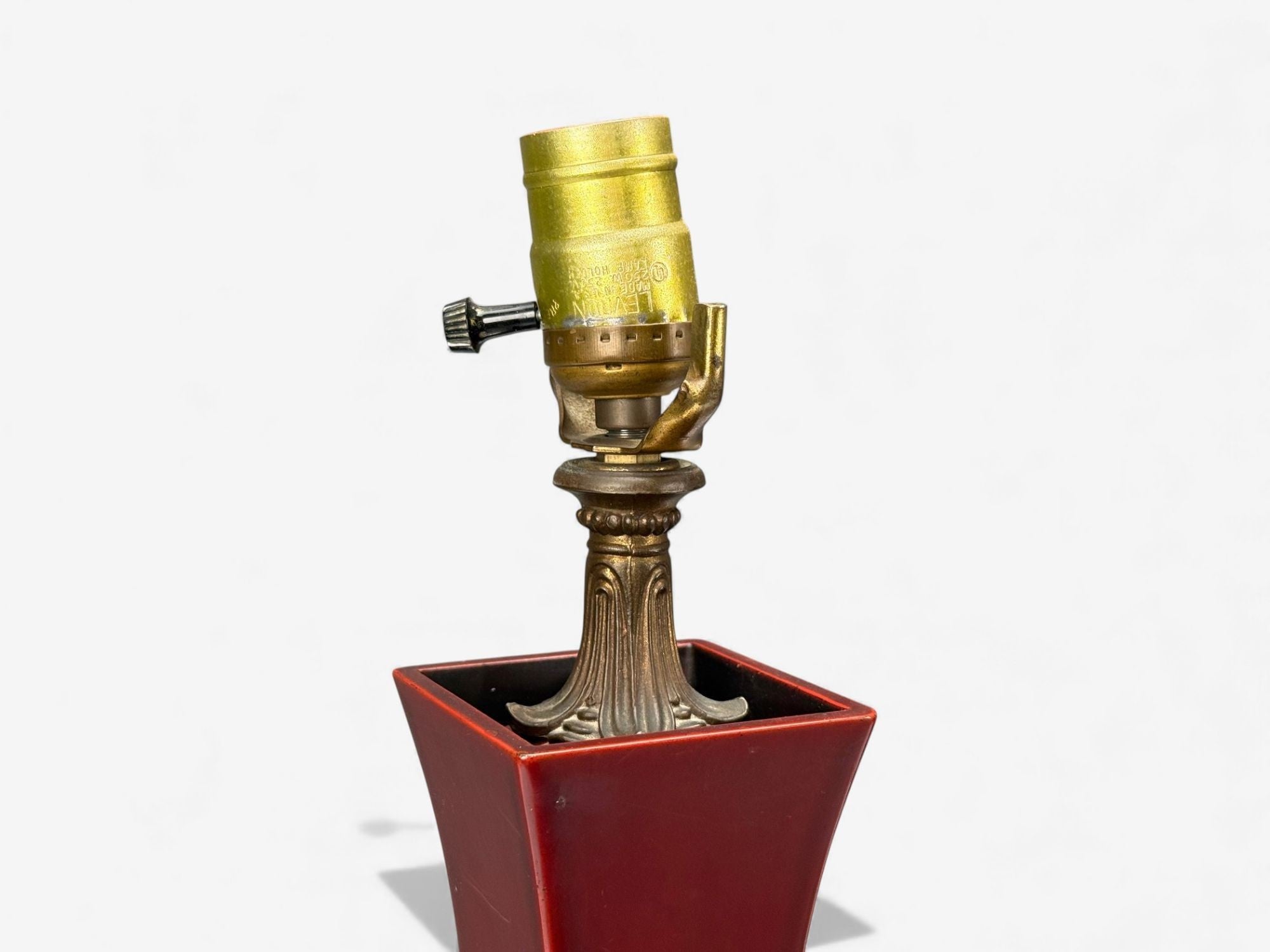 Japanese, Copper, Lacquered Metal, Brass, Maruni Vase Table Lamps, Japan, 1960s