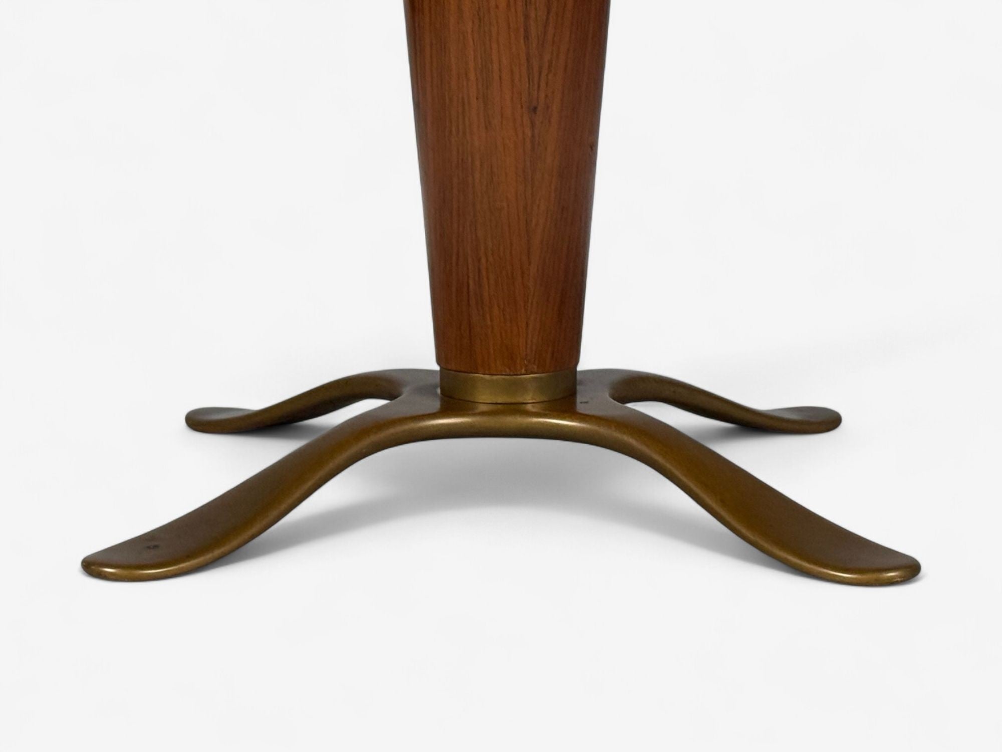 Paolo Buffa, Mahogany, Bronze, Center Table, Italy, 1940s