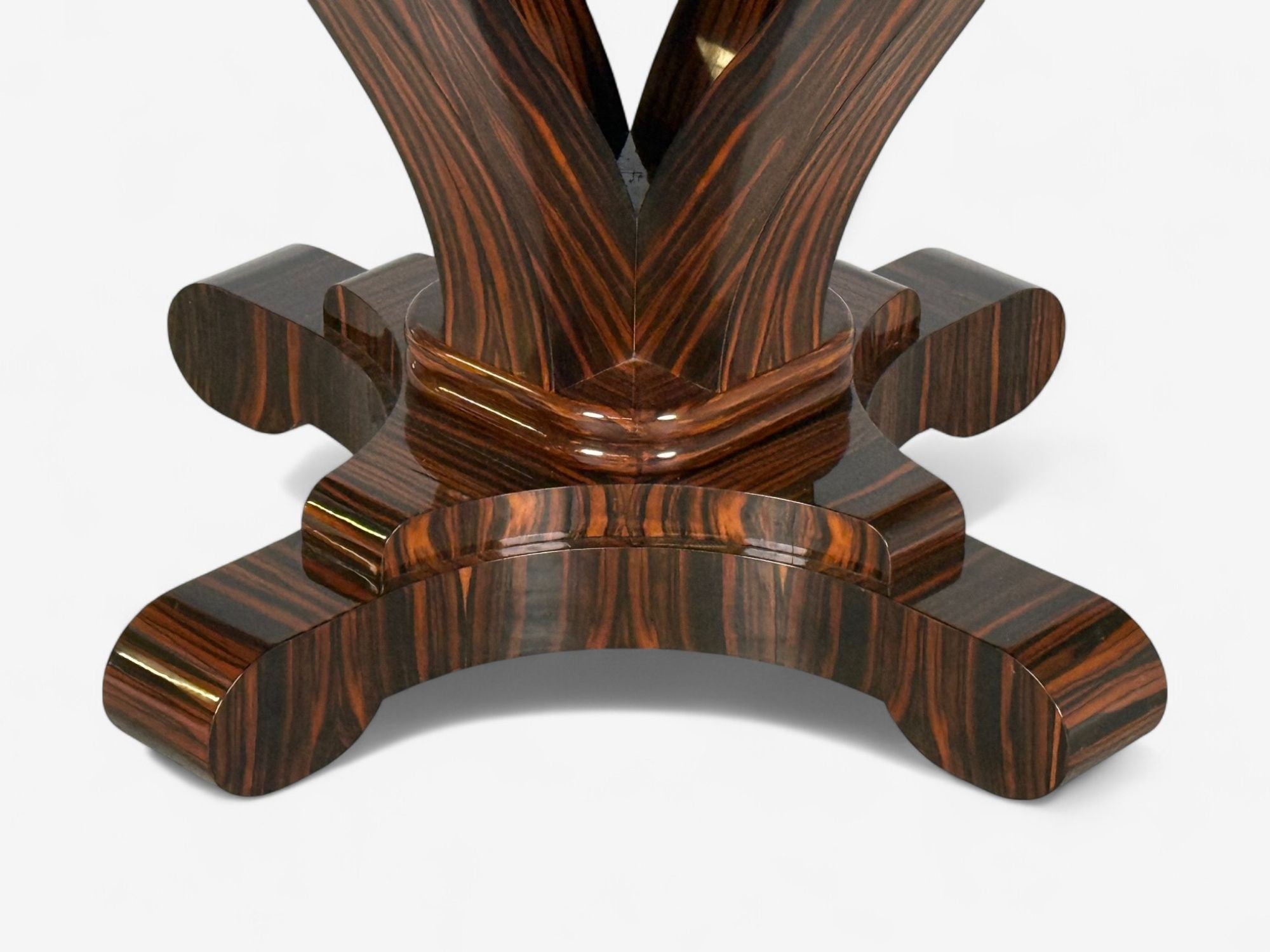 American Modern, Macassar Ebony, Shagreen, Brass, Table, USA, 2010s