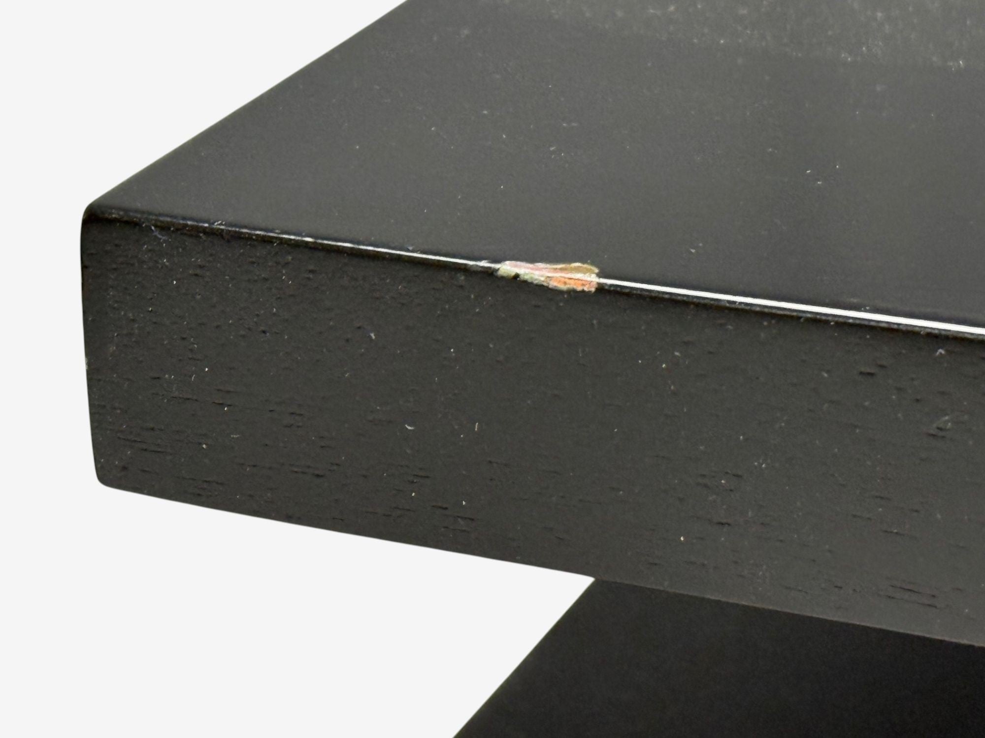 Ico Parisi Style, Ebonized Wood, Brass, Sculptural Side Tables, Europe, 1950s