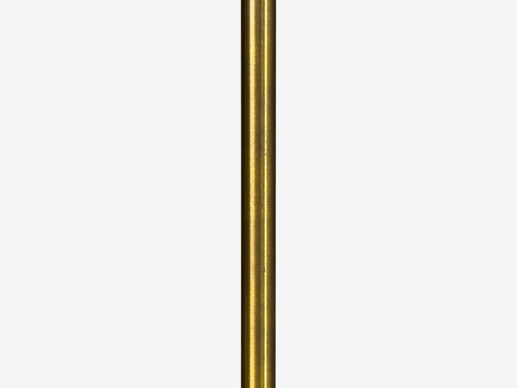 Luxus Vittsjö, Floor Lamps, Patinated Brass, Sweden, 1960s
