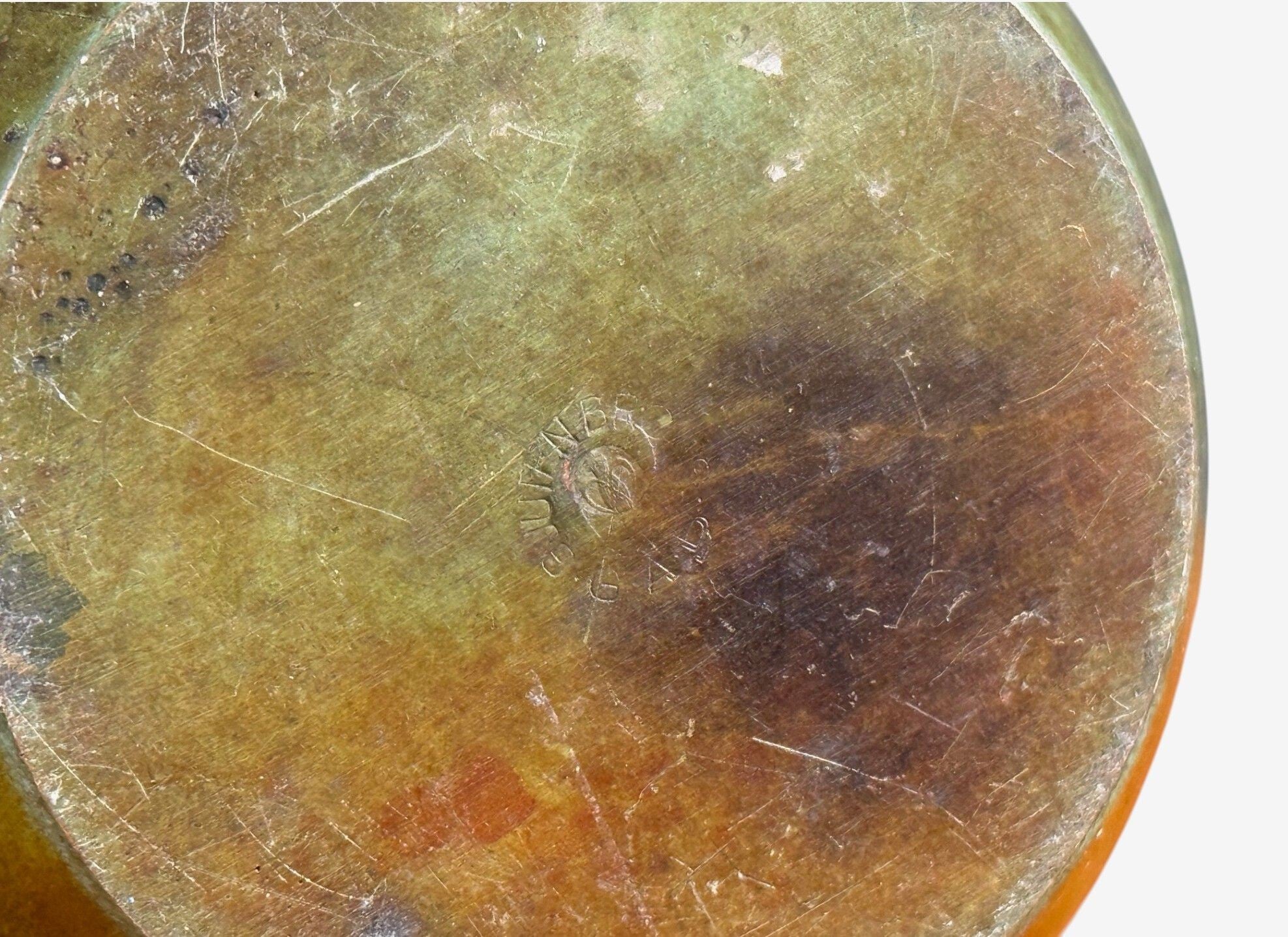 GAB, Table Lamp, Patianted Bronze, Sweden, 1940s