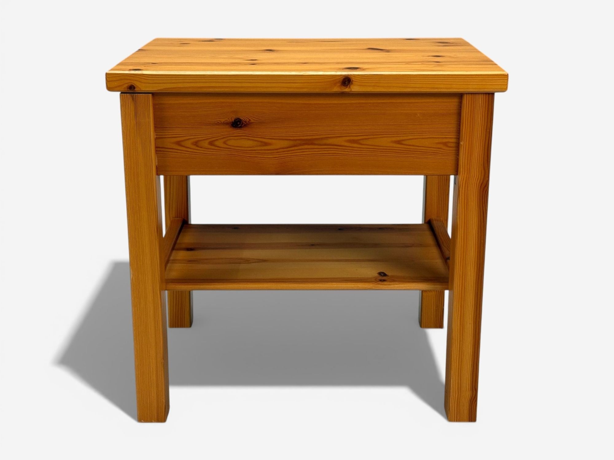 Swedish Modern, Nightstands, Pine, Sweden, 1970s