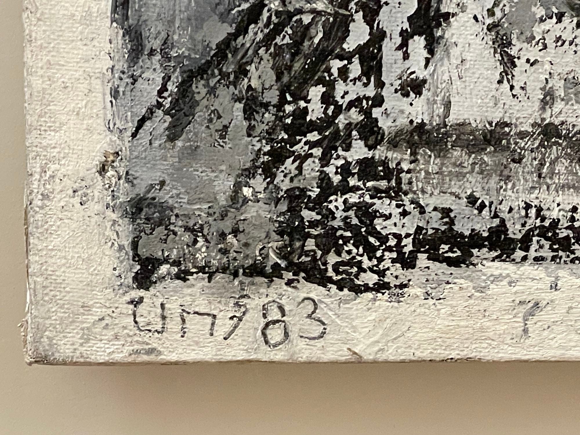 Three Ursula Meyer Mixed Media Works, Signed, Dated, Charcoal, Paint