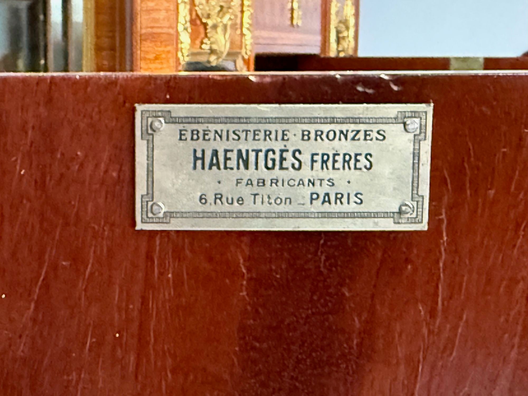 Haentges Frères, Louis XVI, Marquetry, Bronze, Vitrine Cabinets, Paris, 19th C.