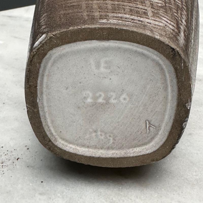 Ingrid Atterberg, Ekeby, Swedish Mid-Century Modern, Tan Vase, Stoneware,1960s