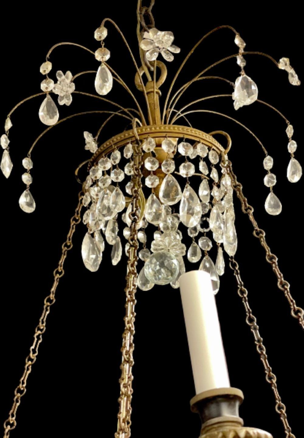 Neoclassical, Dore Bronze, Crystal, Ten Arm Chandelier, Europe, 19th C.