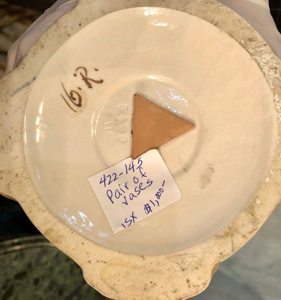 Pair of Royal Dux Flower Vases or Centerpieces, Art Nouveau Era