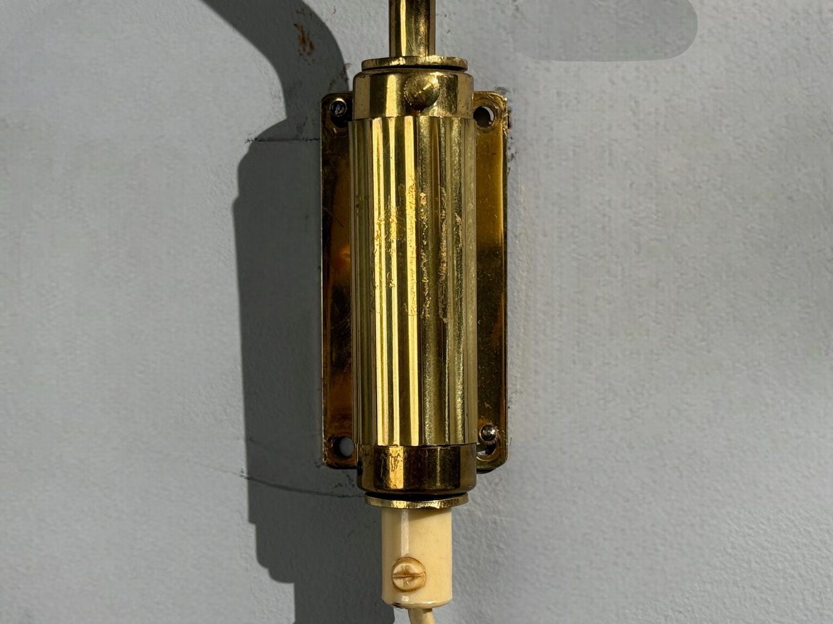 Danish Modern, Articulating Wall Light, Brass, Denmark, 1960s