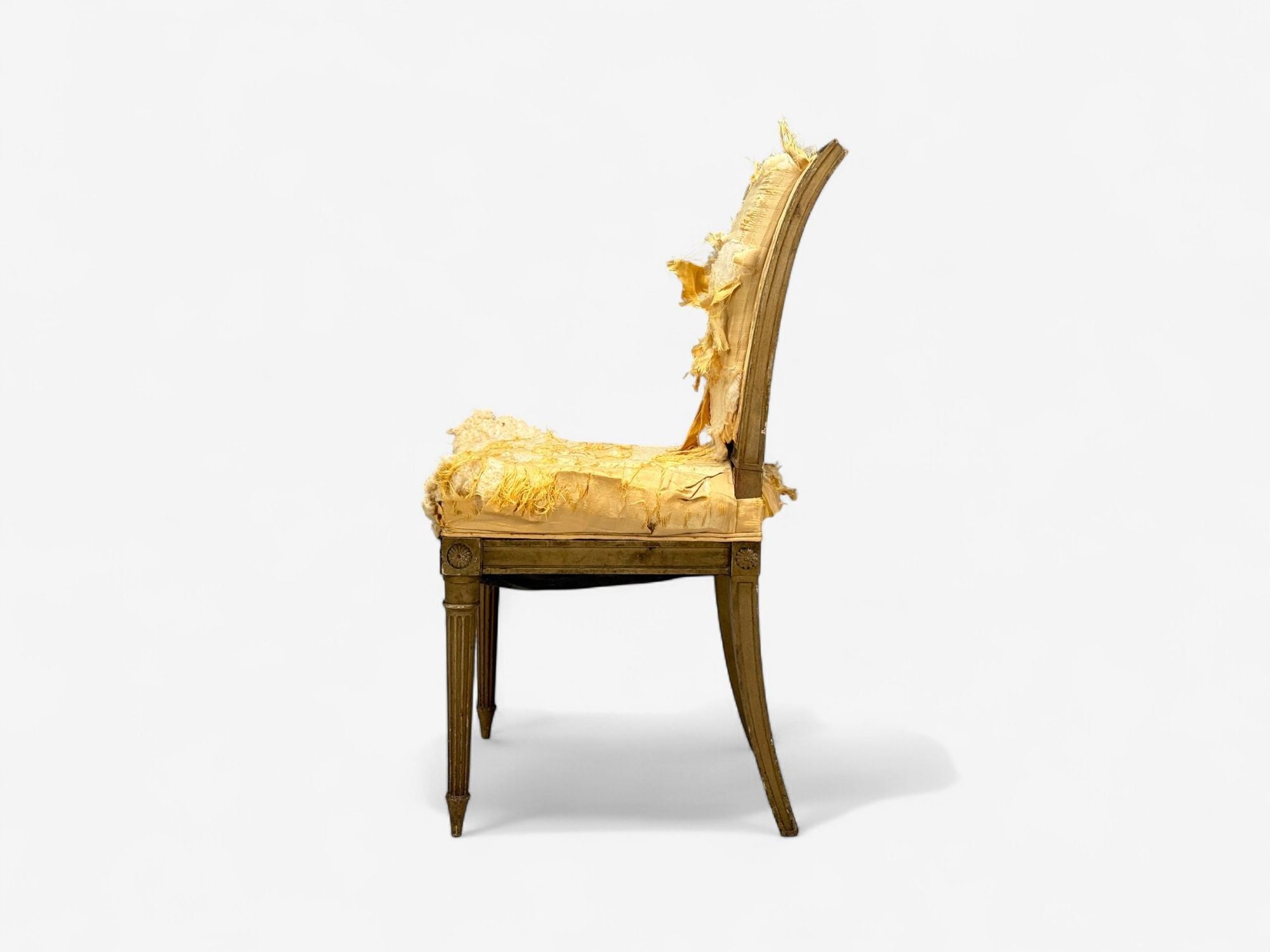 L. Alavoine & Cie, Louis XVI Style, Wood, Fabric, Dining Chairs, France, 19th C.