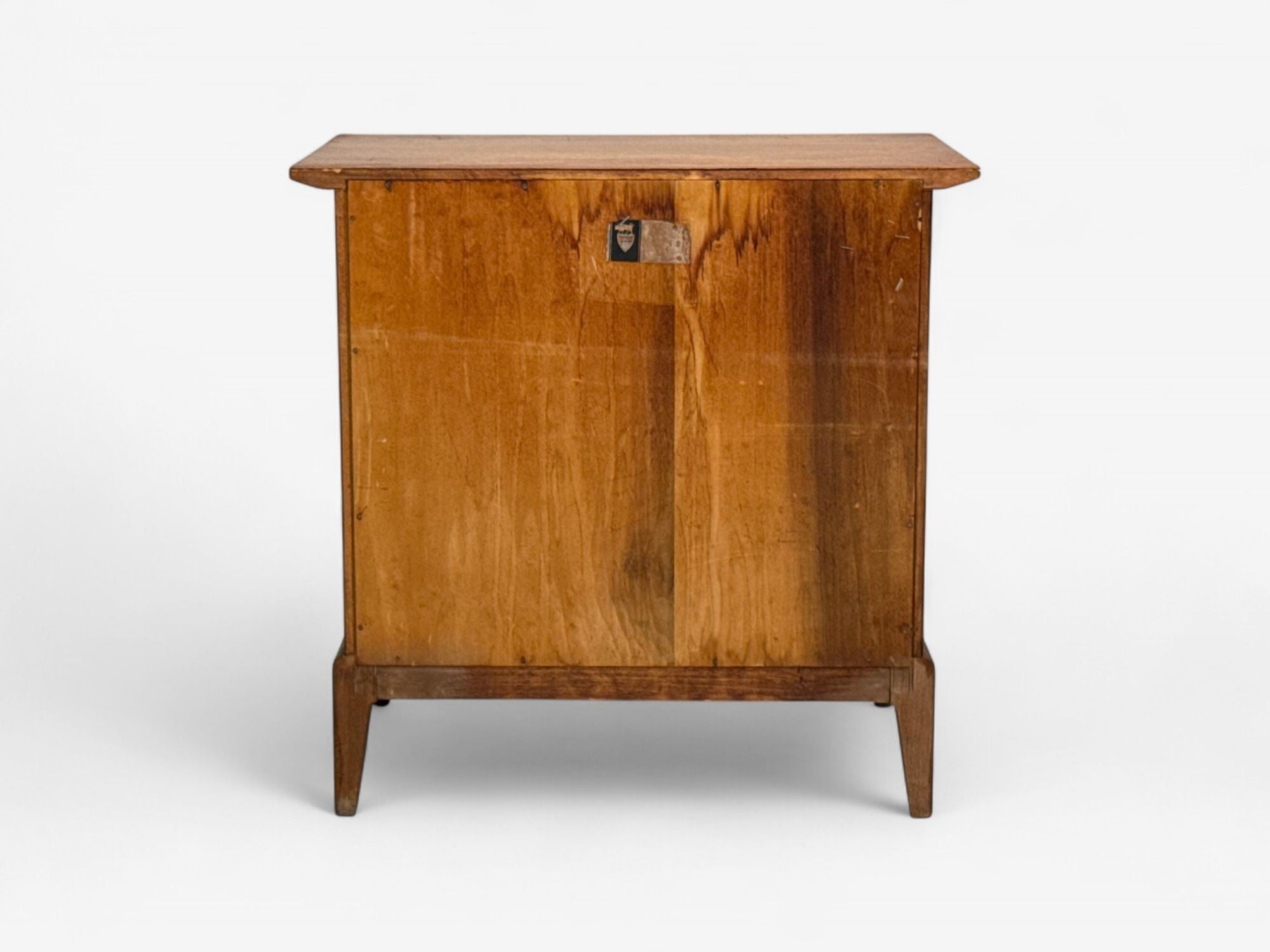 Maddox, Mid-Century Modern, Walnut, Stainless Steel, Nightstands, USA, 1960s