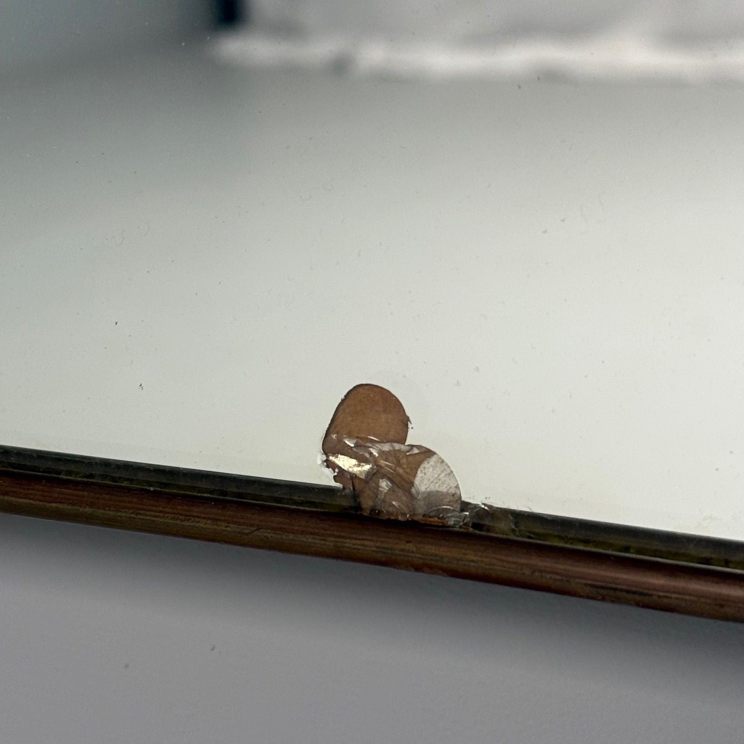 Gio Ponti Attr, Italian Mid-Century Modern, Monumental Wall Mirror, Brass, 1950s