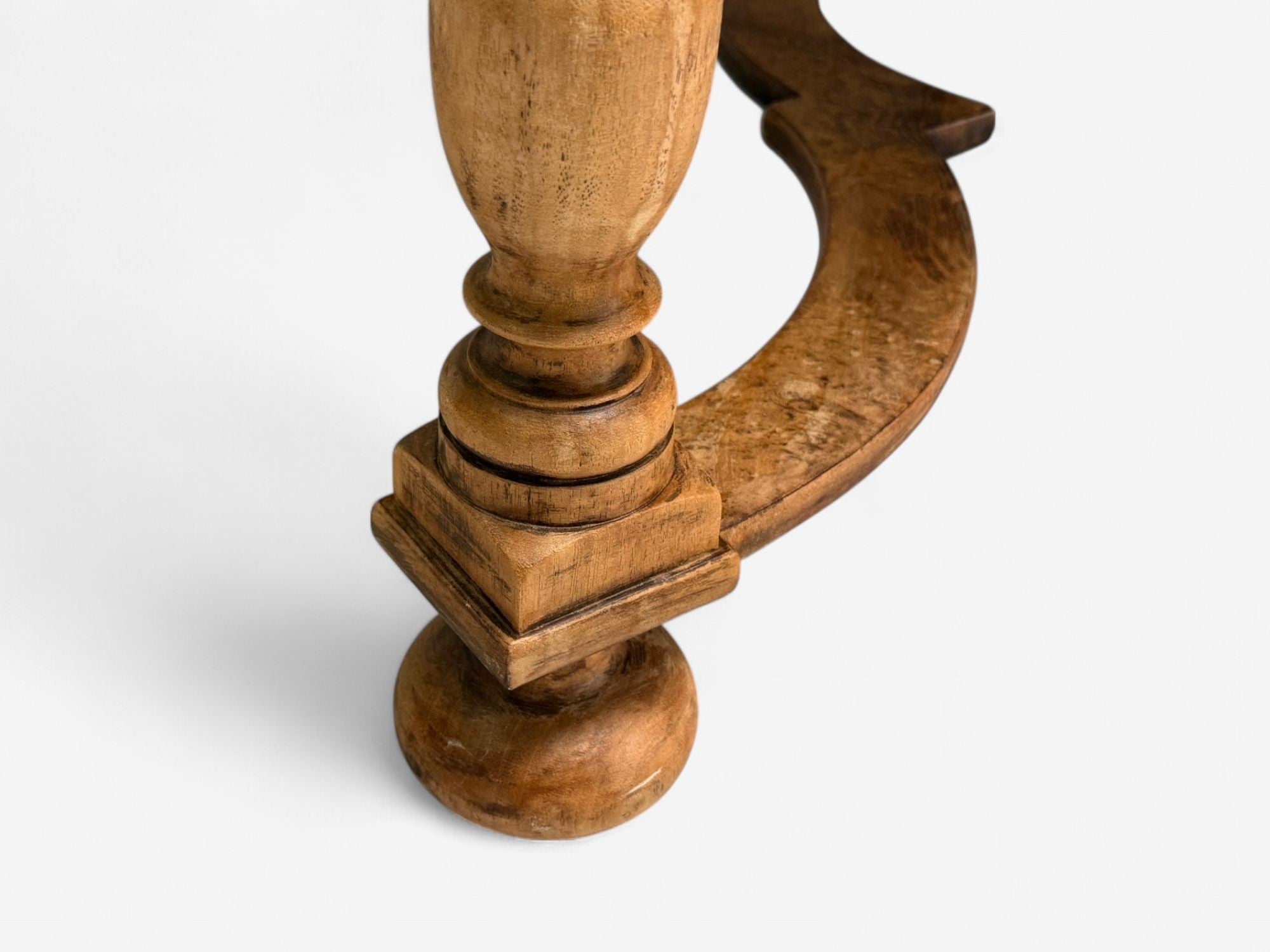Gustavian, Bleached Wood, Barley Twist Table, Europe, 18th/19th c.