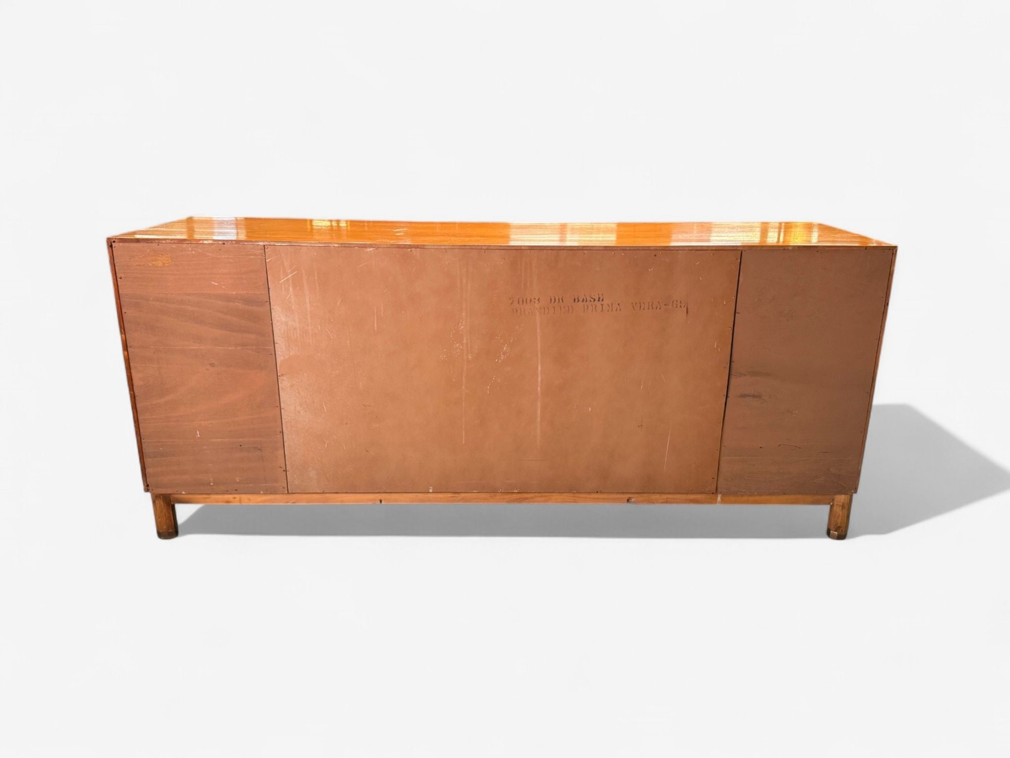 Kent Coffey, American Modern, Walnut, Brass, Dresser, USA, 1960s